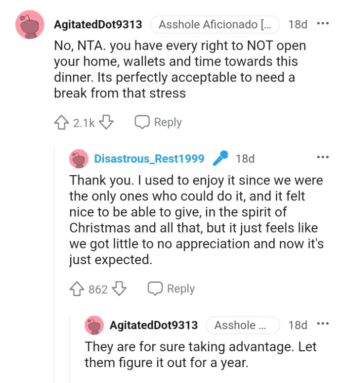 It's acceptable to want a break