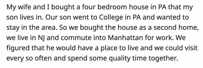 OP is conflicted if he reacted to harshly but he feels like his son has chosen his new family over them. Read the OP's full post below: