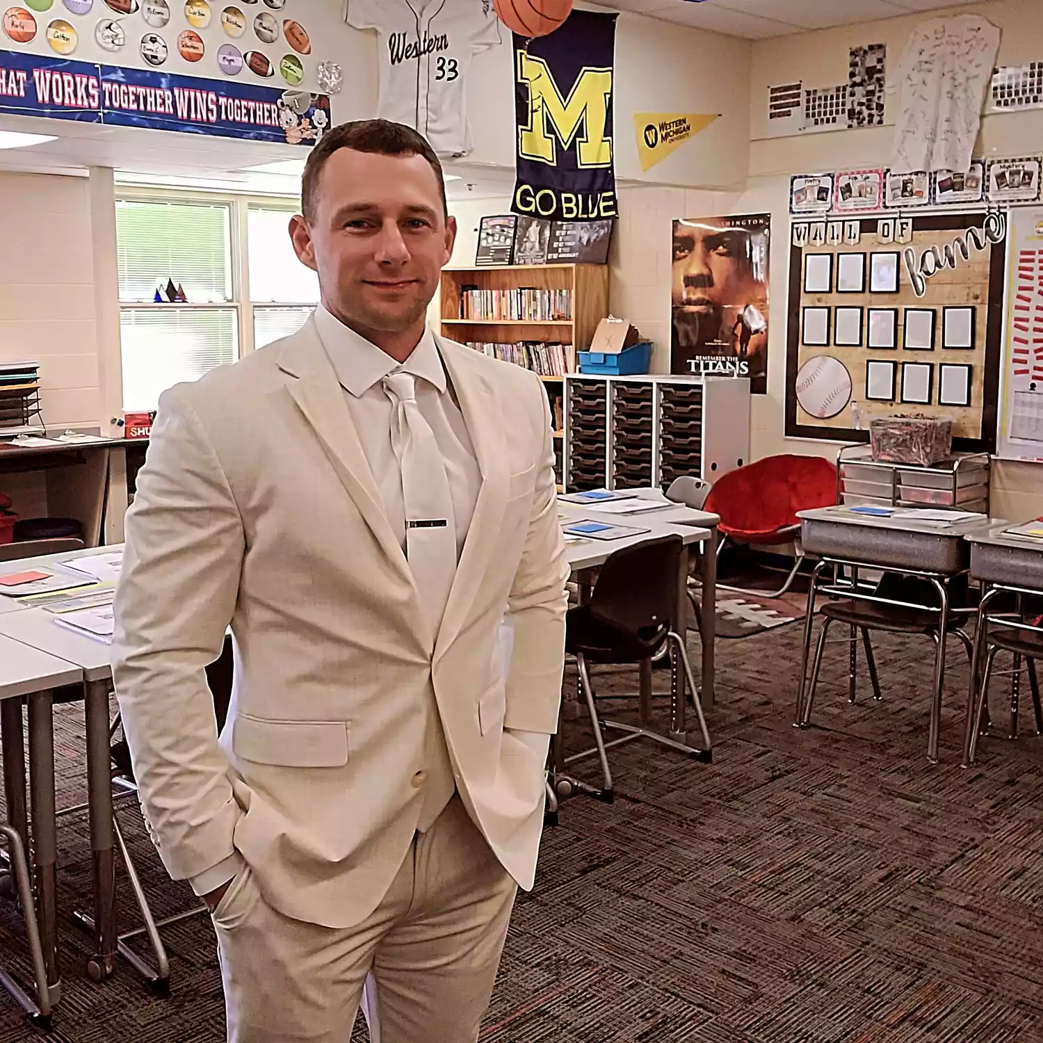 Dan Shutes started his special lunchtime routine a few years into his role