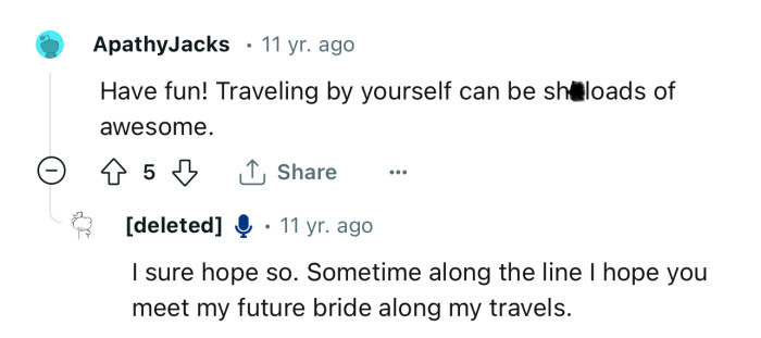 Traveling alone is definitely awesome