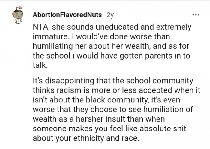 This Redditor would have gotten parents in to talk