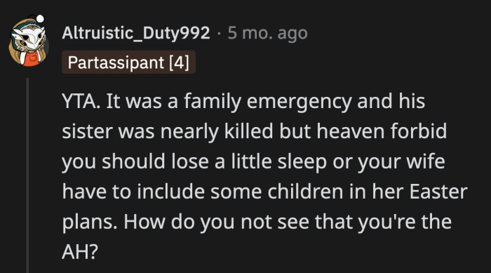 So, you were lying when you said you would do anything for these kids?