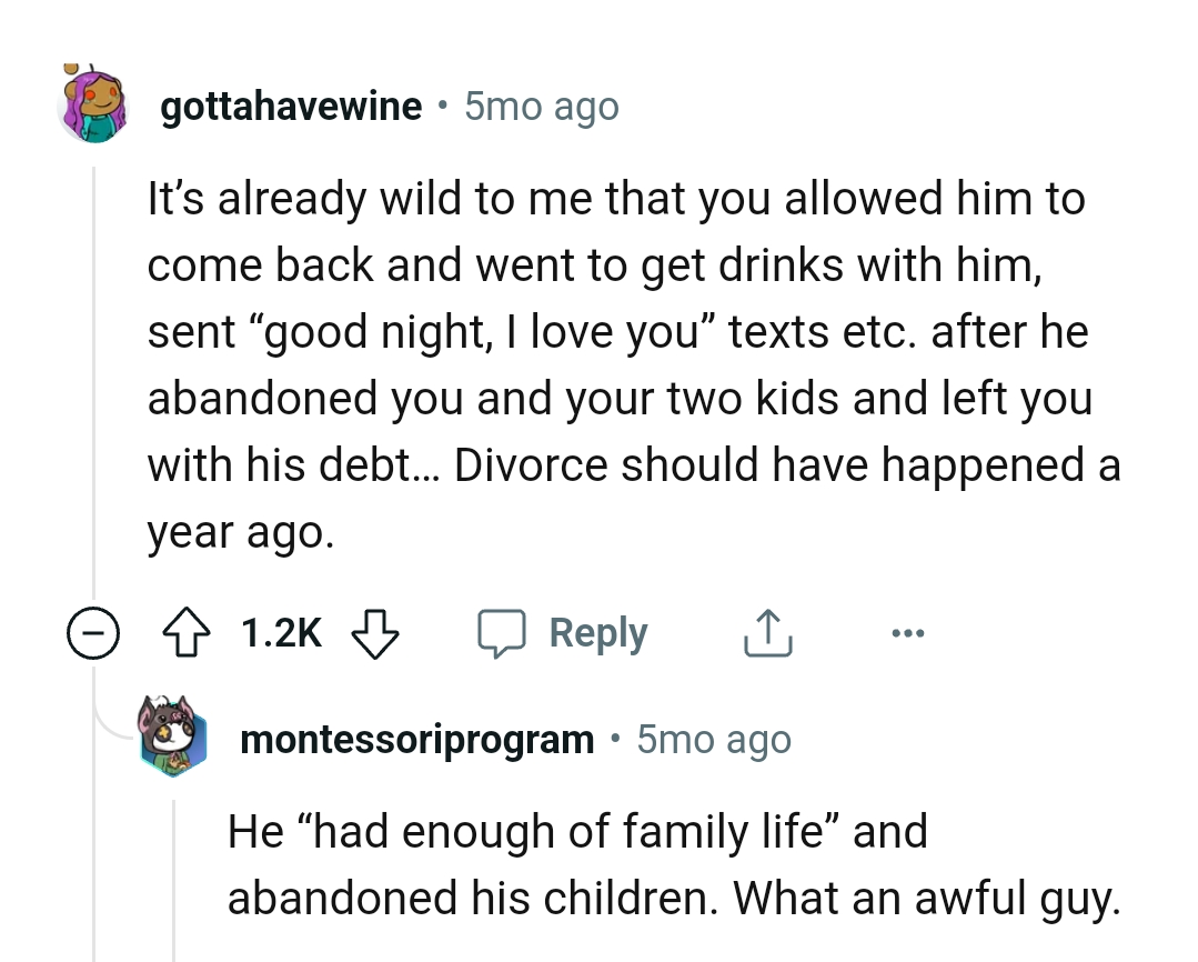 The Divorce Should Have Happened a Year Ago