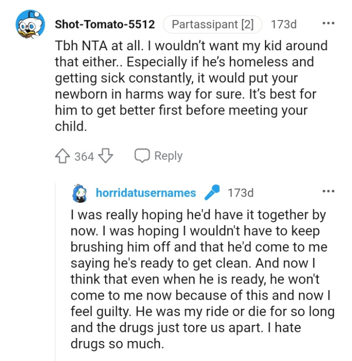 We've gathered some of the most upvoted comments from other Redditors for you to read through below