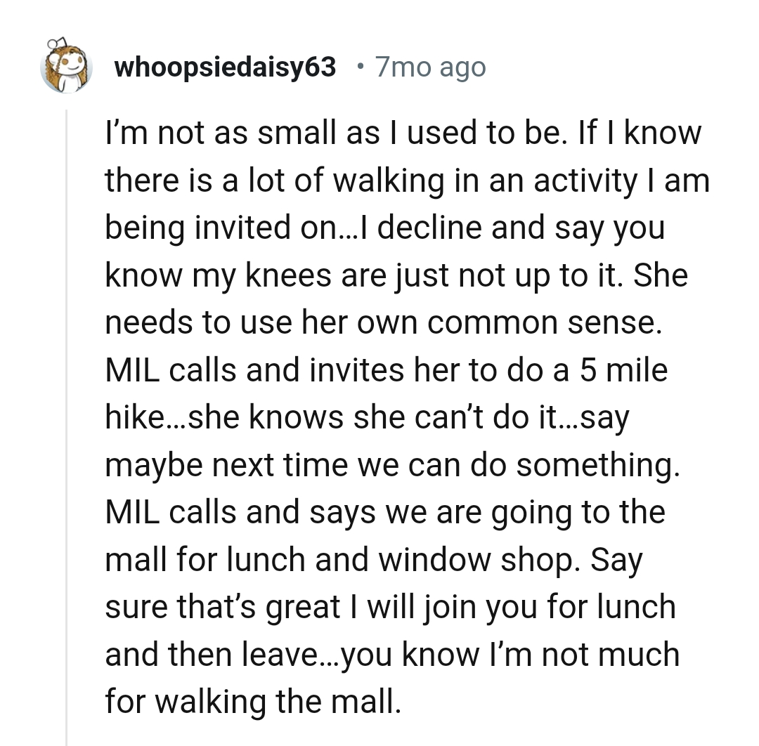 When there is a lot of walking involved