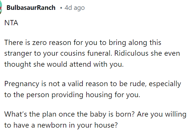 People immediately came to the comments and let OP know that she was NTA here and that the girlfriend had no reason to feel this way.