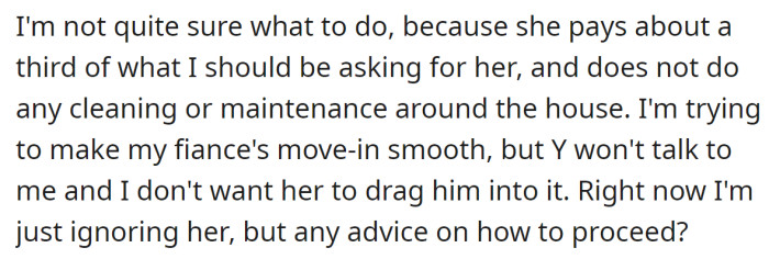 So, the OP is seeking advice on how to handle this matter: