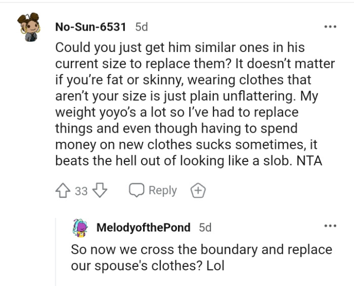 It does not matter if you're fat or thin