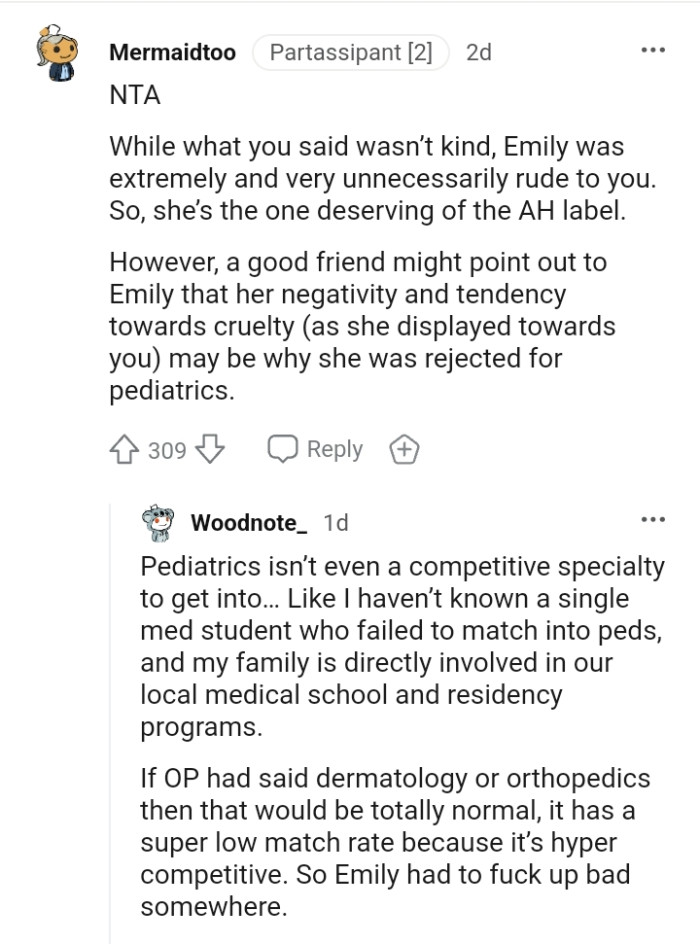 She is the one deserving of the AH label