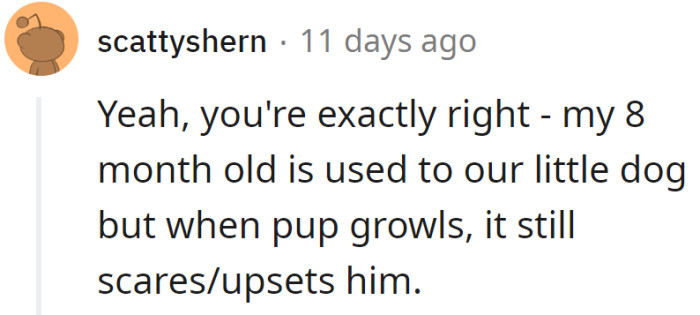 A parent explained his experience: