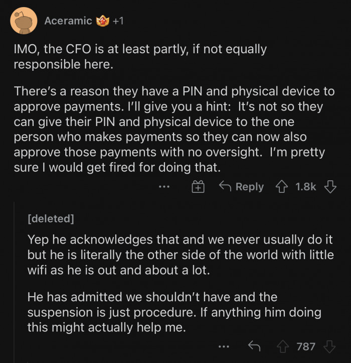 There’s a reason they have a PIN and physical device to approve payments.