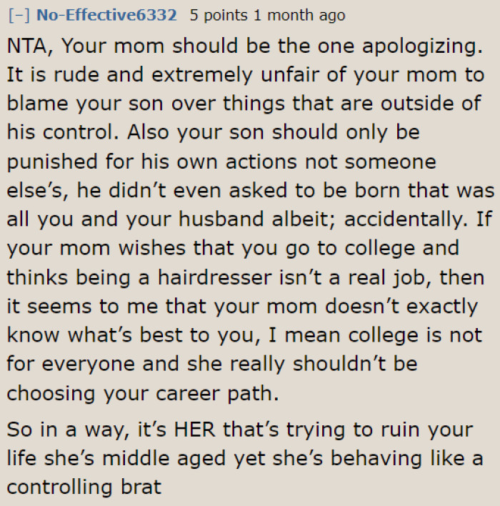 If anyone should apologize, it should be the OP's mom. On top of ruining her wedding, she scarred the poor little child.