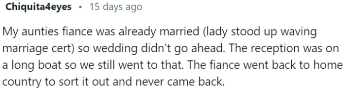 A shocking twist that altered a wedding's course forever