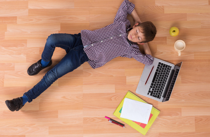 All he needed to do was to get the homework done.