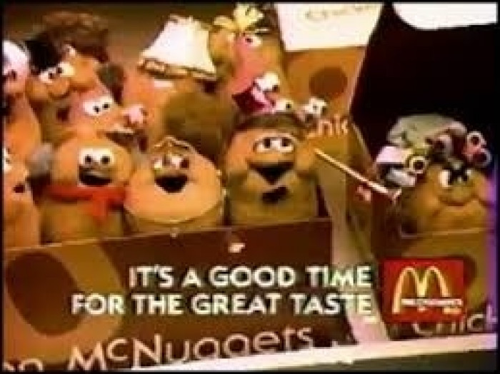 27. Chicken McNugget puppet advertisements.