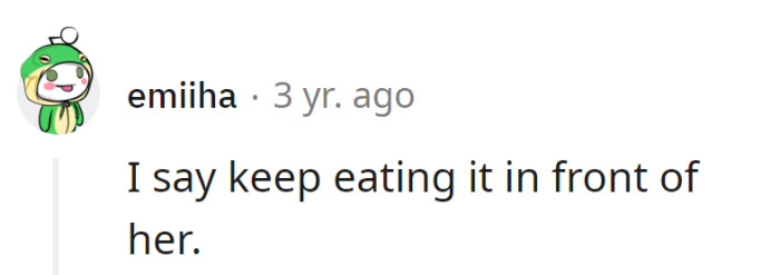 Chocolate defiance: let the forbidden flavors dance before her vegan eyes. A tasteful rebellion in every bite!
