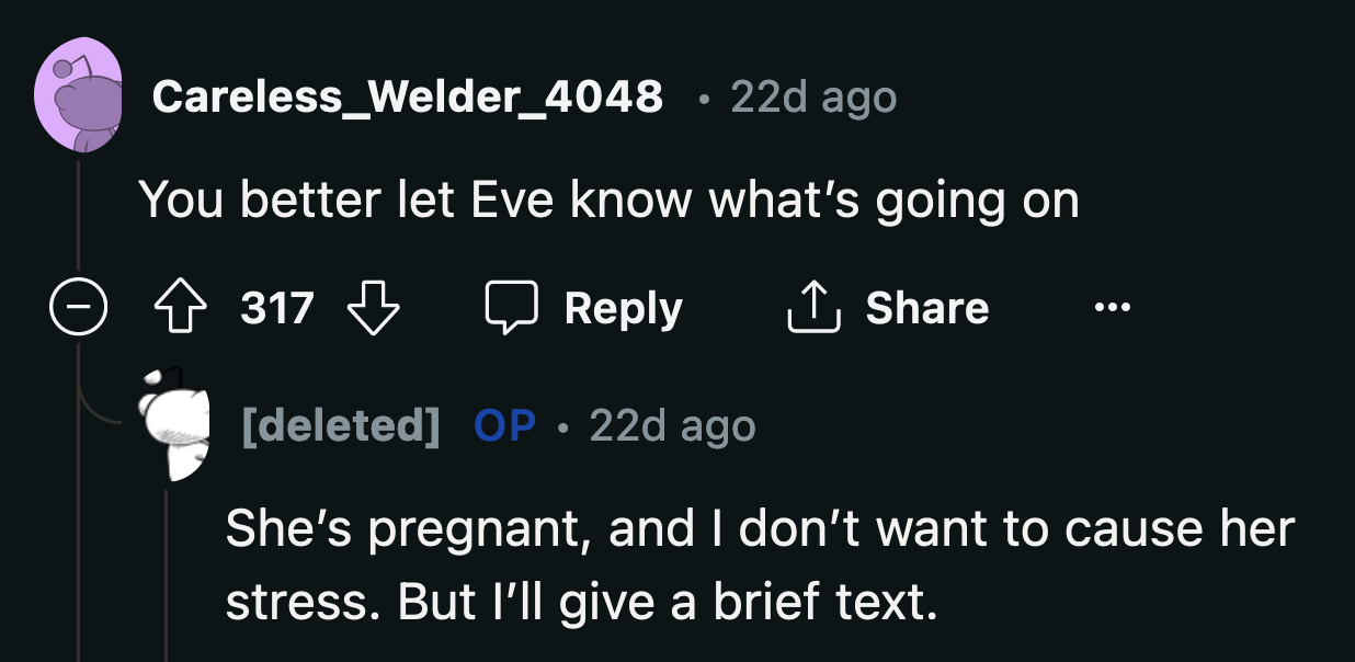 They must be kept away from Eve and her family at all costs. Their nasty energy is the last thing she needs.