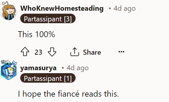 Another Redditor agreed