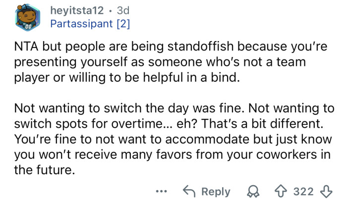 They won’t do you any favors in future.