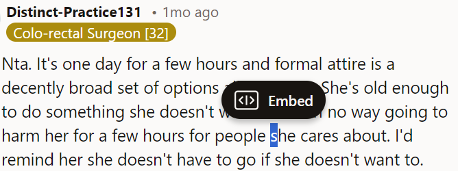 If OP's sister doesn't want to follow the dress code, she has the choice not to attend.