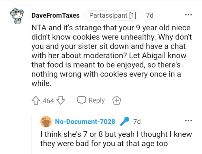 Let Her Know That Food Is Meant to Be Enjoyed