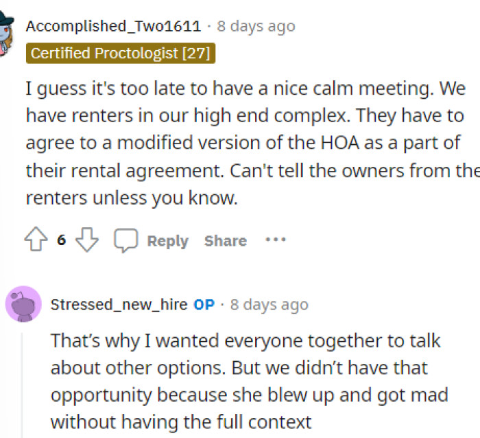 Someone provided a suggestion on what they could do for renters, but it seems that this might not be in OP's favor.