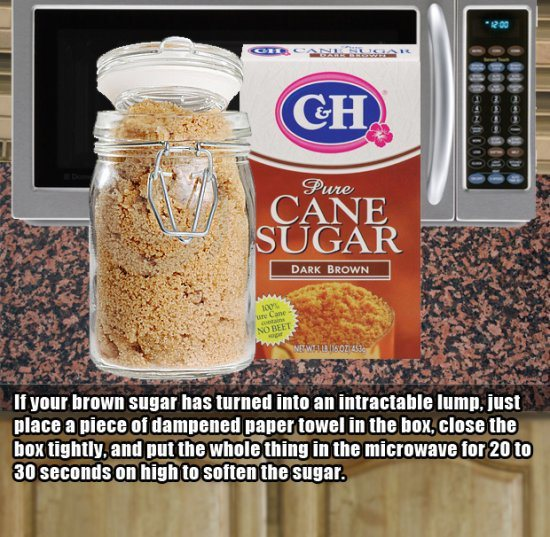 4. Softening your sugar...