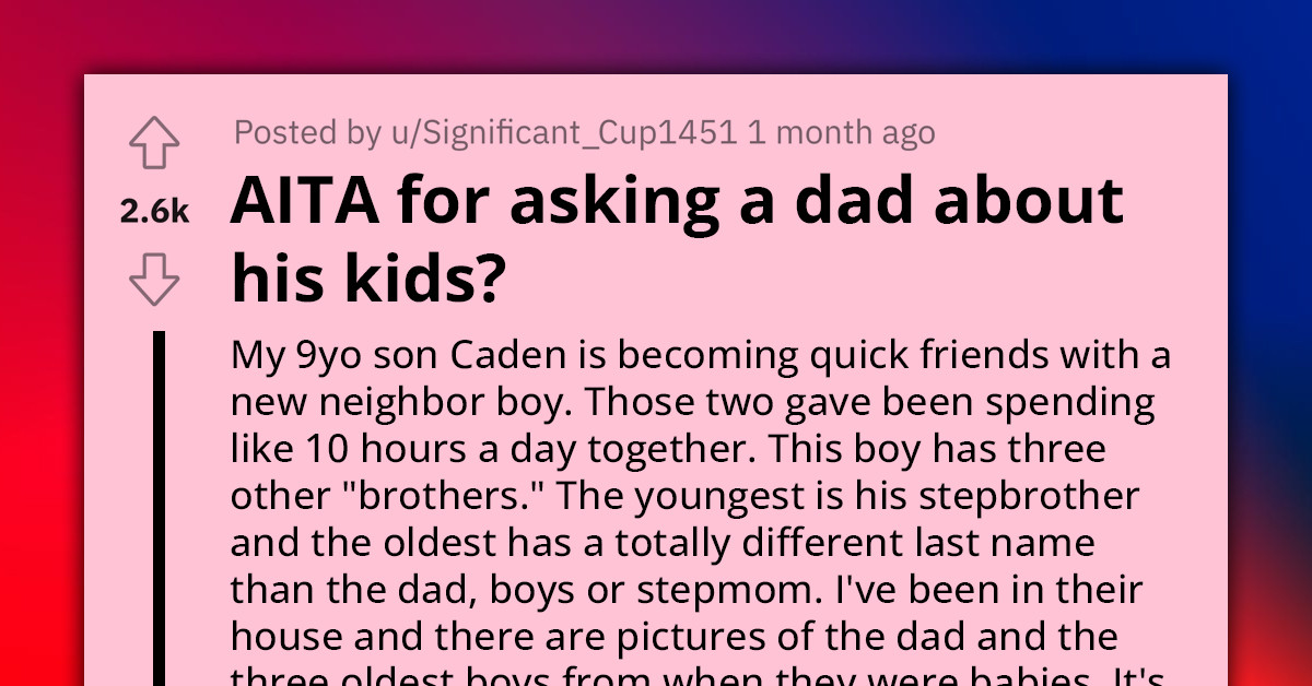 Redditor Gets Chewed Out After Inquiring About The Parentage Of Their Neighbor's Oldest Son Due To His Looks
