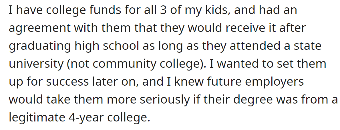 The OP and his daughter disagreed about her university preference: