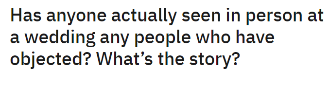 Here's the original question that was asked on Reddit, and we're going to dive into the responses now.