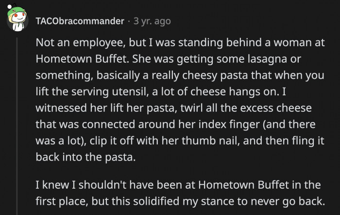 9. Don't worry, dear; she just had her nails done