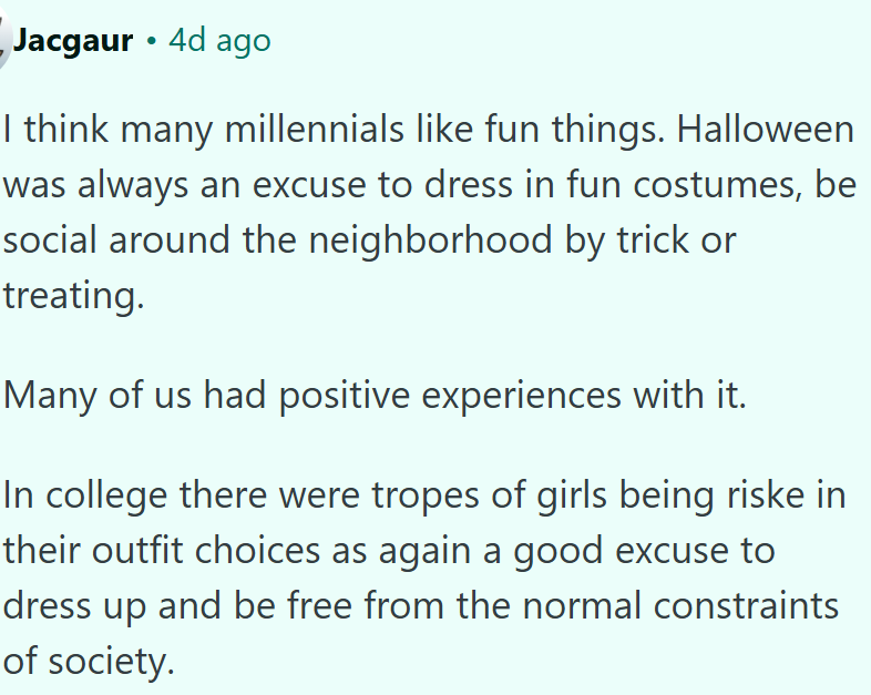 Halloween was always an excuse to dress in fun costumes