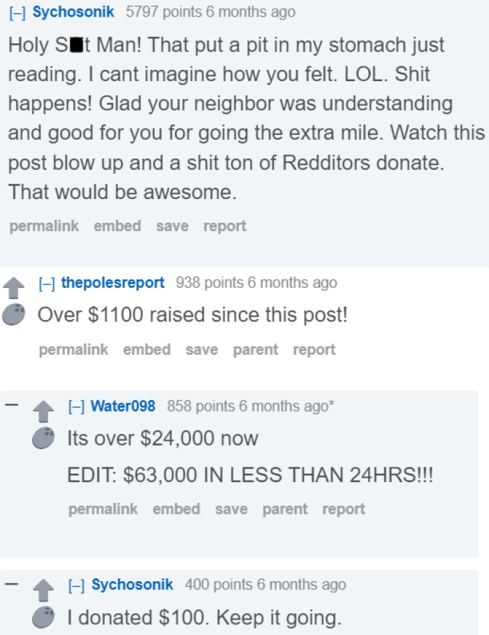 The OP raised another thousand because of his post.