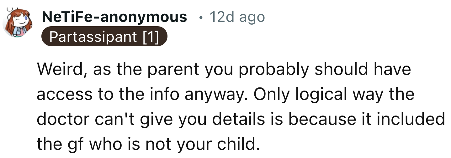 As Parents, They Should Have Access To Medical Information