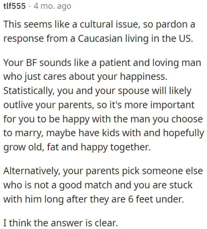 OP's boyfriend appears to be a caring and patient individual who prioritizes their happiness