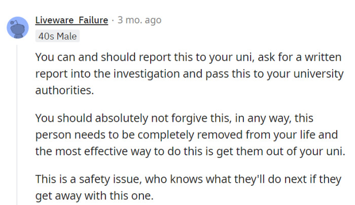 Cutting ties is a must!