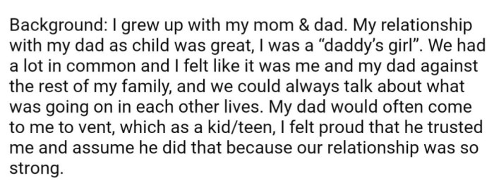 She shared that she was a stereotypical 