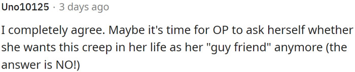 OP should do some thinking