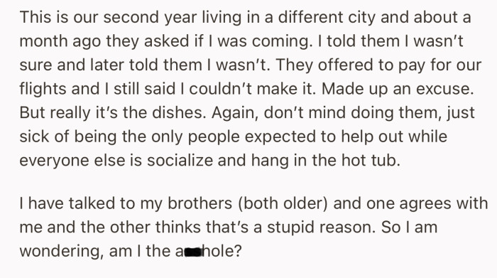 This year, they decided not to attend