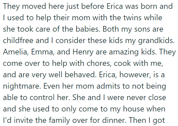 However, one child from the neighboring family has poor manners: