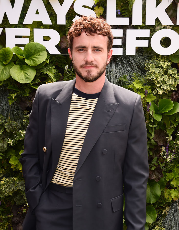 3. Paul Mescal, who will star in Gladiator II, has been ranked the third most attractive man.