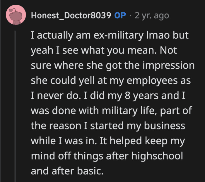 Your wife will ruin your reputation at work, OP. She is damaging the company you and your employees built.