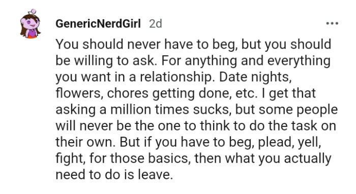 25. You should never have to beg