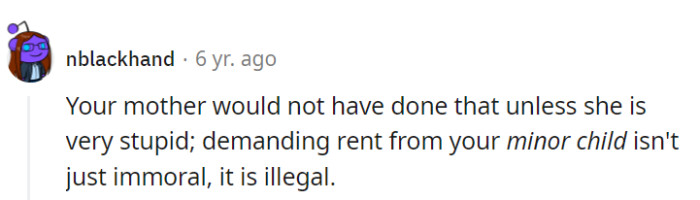 Renting a room to a minor child? It's like trying to invoice a unicorn—an amusing thought, but legally impractical.