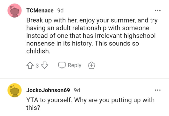 The OP Should Break Up with Her and Enjoy the Summer