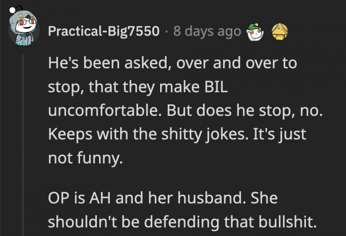 OP’s parents requested for him to stop but it fell on deaf ears