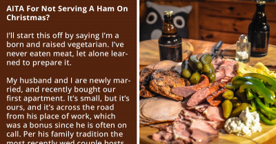 Vegetarian Gets Criticized By Her In-Laws For Not Serving Ham During The Christmas Day Dinner She And Her Husband Hosted
