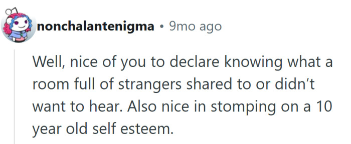 Turns out the real party foul wasn’t the song choice—it was crushing a kid’s confidence before the first note.