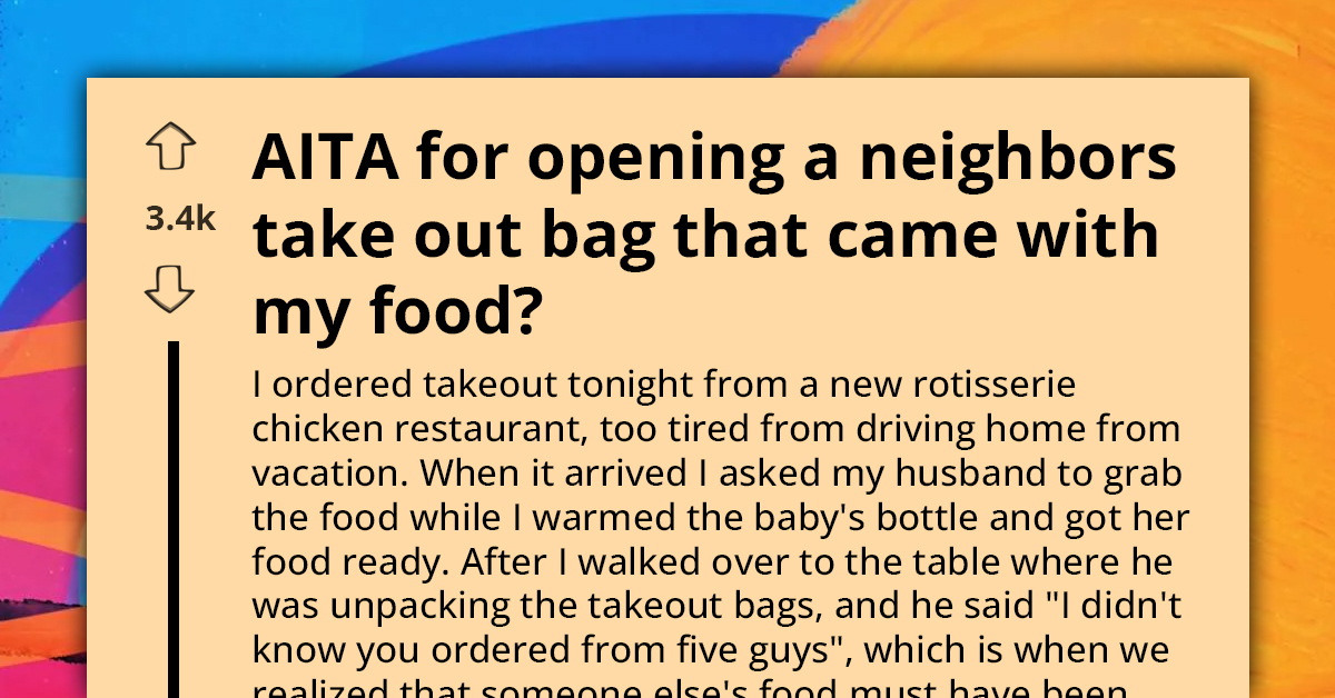 Moment Lady Called The Cops On Her Neighbour For "Mistakenly" Opening The Bag That Came With Her Food