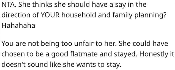 19. It doesn't seem like she was planning to stay any longer.